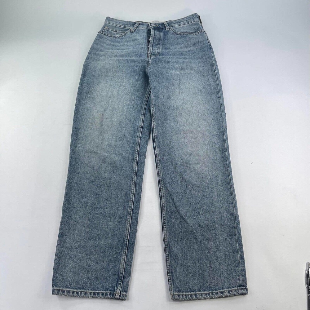 EVERLANE Women's The 90s Way High Jean Size 27 Long vintage blue Cotton Pant